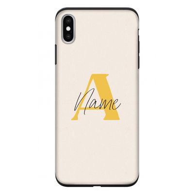 Amber Script: iPhone XS Max Tough Case