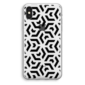 Crazy pattern: iPhone X Transparant Hoesje