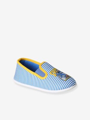 Elastische stoffen kinderslofjes blauw, gestreept Elastische stoffen kinderslofjes blauw, gestreept