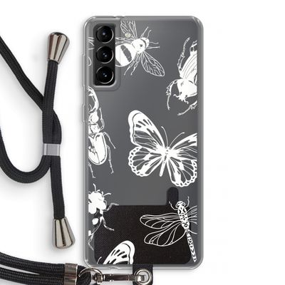 Tiny Bugs: Samsung Galaxy S21 Plus Transparant Hoesje met koord