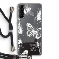 Tiny Bugs: Samsung Galaxy S21 Plus Transparant Hoesje met koord