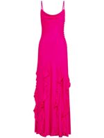 Nicholas robe-caftan longue en soie - Rose