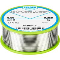 Felder ISO-Core Clear Sn100Ni+ Soldeertin Spoel Sn99,25Cu0,7Ni0,05 0.250 kg 0.5 mm - thumbnail