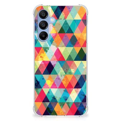 Samsung Galaxy A16 Doorzichtige Silicone Hoesje Geruit Samsung Galaxy A16 Doorzichtige Silicone Hoesje Geruit