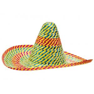 Sombrero hoed - gekleurd - 50 cm - Mexicaanse hoed