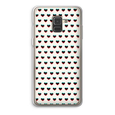 Hartjes: Samsung Galaxy A8 (2018) Transparant Hoesje