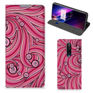 OnePlus 8 Bookcase Swirl Pink