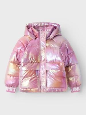 Name it winter winterjas meisjes - paars - puffer, foil - NkfMalan