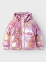 Name it winter winterjas meisjes - paars - puffer, foil - NkfMalan