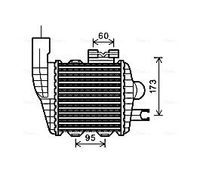 Intercooler, inlaatluchtkoeler HY4226