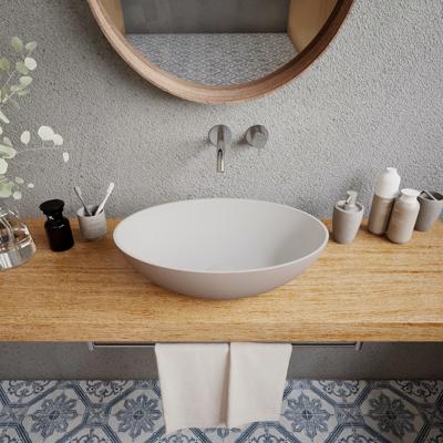Opbouw Waskom Ideavit Solidthin 50x33x14.5 cm Solid Surface Mat Beige Ideavit