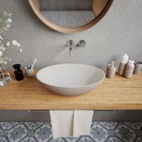 Opbouw Waskom Ideavit Solidthin 50x33x14.5 cm Solid Surface Mat Beige Ideavit