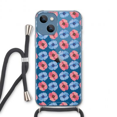 Klaproosjes: iPhone 13 Transparant Hoesje met koord