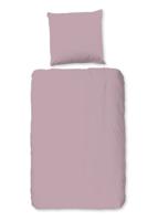 Good Morning Dekbedovertrek "uni dessin" - Roze - (135x200 cm) - Katoen
