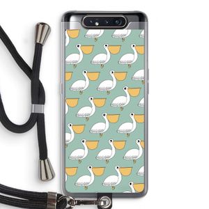 Pelican: Samsung Galaxy A80 Transparant Hoesje met koord