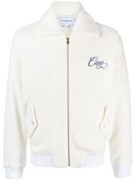 Casablanca veste de sport zippée à logo brodé - Tons neutres - thumbnail