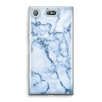 Blauw marmer: Sony Xperia XZ1 Compact Transparant Hoesje