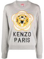 Kenzo pull Tiger Academy en laine mélangée - Gris