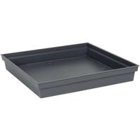 Sottovaso quadrato EDA Tuscany - 40 cm - Grigio antracite