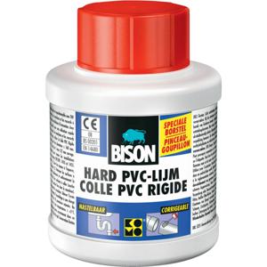 Bison Hard PVC-lijm flacon 250ml met borstel