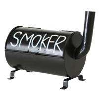 Terras asbak Smoker - zwart - 20 x 11 x 17 cm - Buiten asbakken - Tafelaccessoires - Tuin artikelen