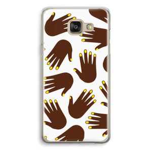 Hands dark: Samsung Galaxy A5 (2016) Transparant Hoesje