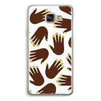 Hands dark: Samsung Galaxy A5 (2016) Transparant Hoesje