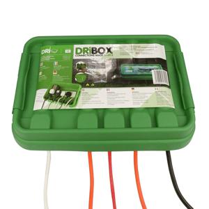 Waterdichte behuizing dribox groen voor adapter en controller | ledstripkoning