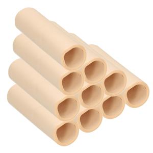 Rollen Serpentines van papier - 10x - beige - 4 meter - 14 x 4 cm - Feestartikelen/versieringen