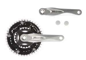 Miranda Crankset alu zilver 24/34/42t -5mm verdiept 573145