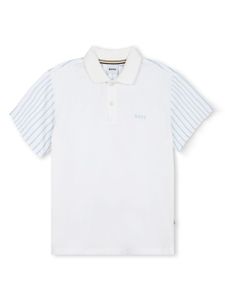 BOSS Kidswear polo à logo imprimé - Blanc