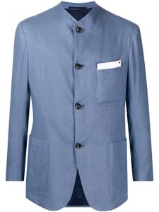 Kiton veste à col montant - Bleu