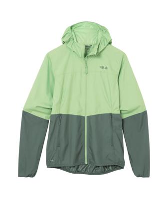Rab Windgather Hoody Softshell Jas Dames Fig Green/Sage L