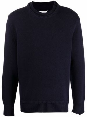 Maison Margiela pull à effet usé - Bleu
