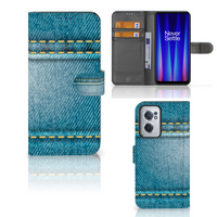 OnePlus Nord CE 2 Wallet Case met Pasjes Jeans