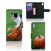 Xiaomi Redmi 7A | Telefoonhoesje | Met pasjeshouder | Kitten