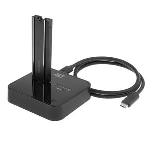ACT Connectivity M.2 NVMe/PCIe dual SSD docking clone station, USB-C 3.2 Gen2 dockingstation