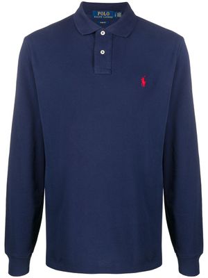 Polo Ralph Lauren polo à manches longues - Bleu