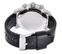 Horlogeband Fossil BQ1175 Leder Zwart 24mm