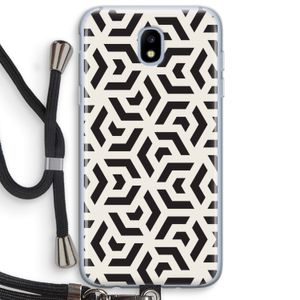 Crazy pattern: Samsung Galaxy J5 (2017) Transparant Hoesje met koord