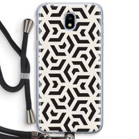 Crazy pattern: Samsung Galaxy J5 (2017) Transparant Hoesje met koord