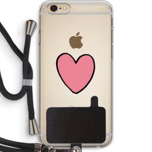 Hartje: iPhone 6 PLUS / 6S PLUS Transparant Hoesje met koord