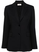 Agnona blazer à revers crantés - Bleu