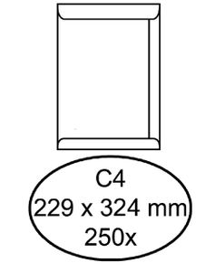 Envelop Quantore akte C4 229x324mm wit 250stuks