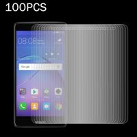 100 stuks voor Huawei Y3 2017 0.3mm 9H oppervlaktehardheid 2.5D explosieveilige Full Screen getemperd glas scherm Film