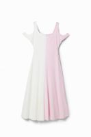Midi-jurk met schouderbandjes Maitrepierre - WHITE - L