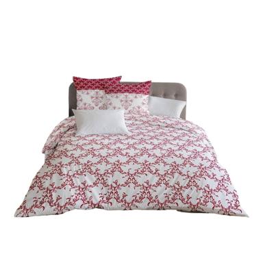 Dekbedovertrek HOME LINGE PASSION Wit Bordeaux 220 x 240 cm
