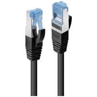 LINDY 47419 RJ45 Netwerkkabel, patchkabel CAT 6A S/FTP 15.00 m Zwart 1 stuk(s) - thumbnail