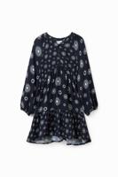 Jurk met geometrische print - BLACK - 13/14