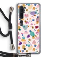 Terrazzo Memphis Pink: Xiaomi Mi Note 10 Transparant Hoesje met koord